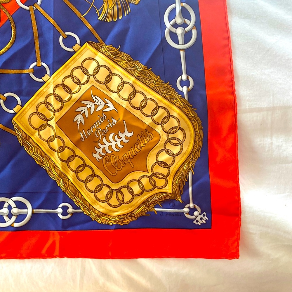 Hermes silk scarf 35x35